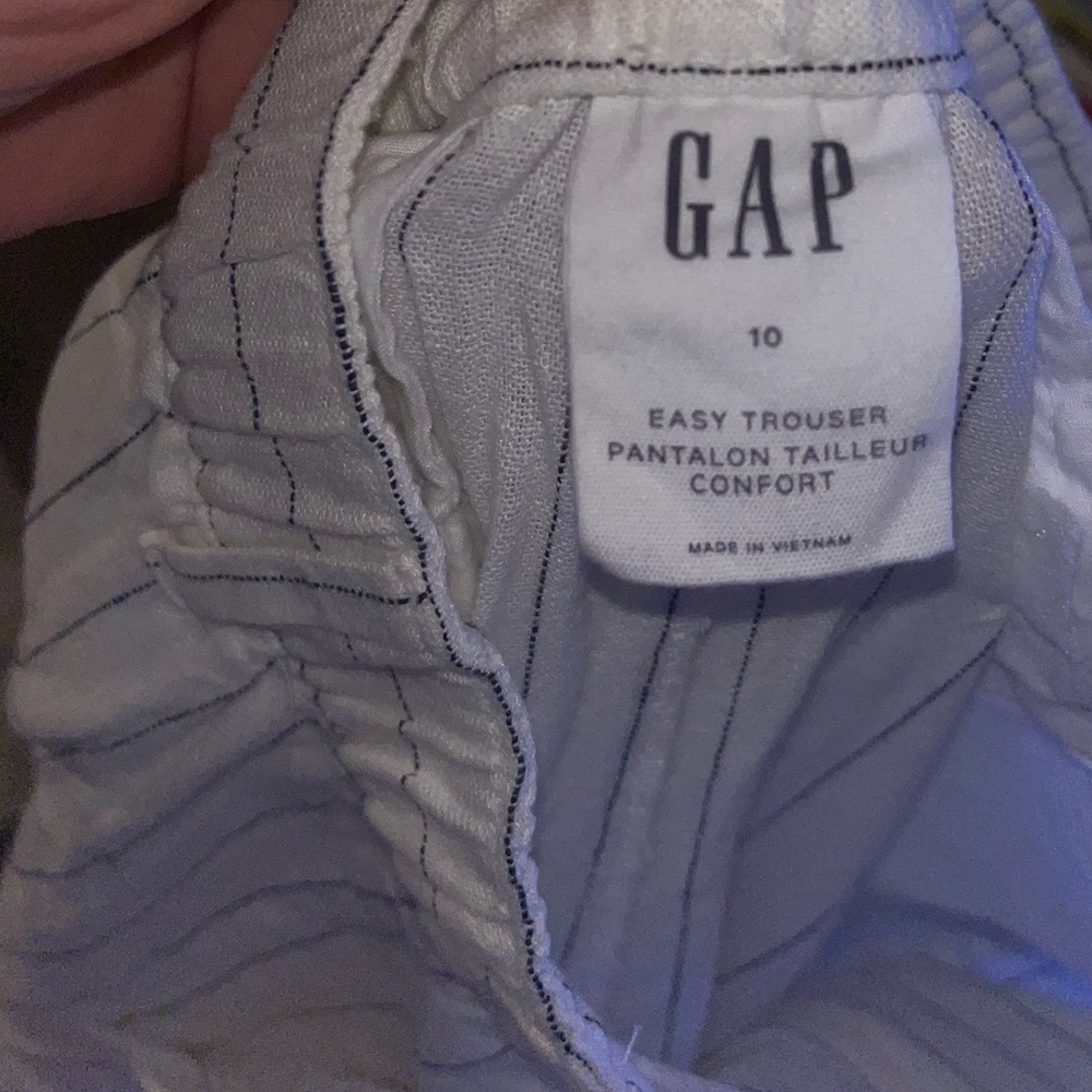 NWT GAP High Rise Linen-Cotton Trousers - Picture 9 of 10